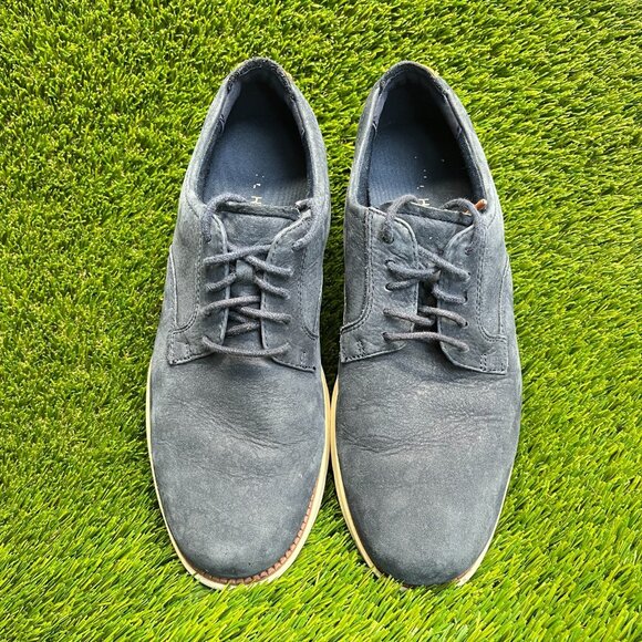 Cole Haan Grand Atlantic Mens Size 10 Navy Blue Classic Leather Oxford Shoes main image 8